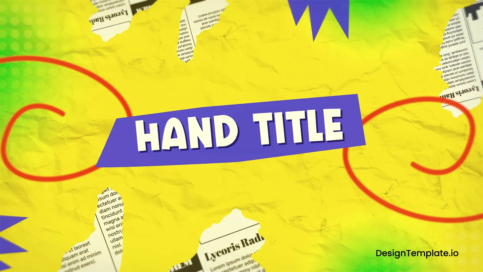 Good Hands Titles Colorful Slideshow